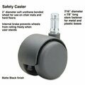 Master Caster Co Master, SAFETY CASTERS, STANDARD NECK, POLYURETHANE, B STEM, 5PK 64334